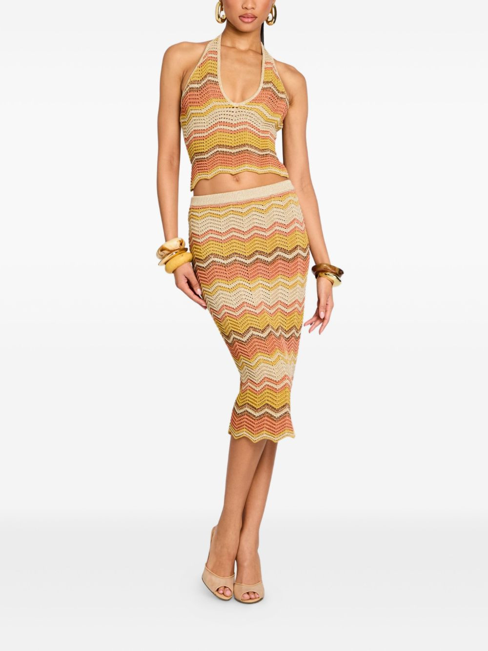 Luz crochet halterneck top - 2