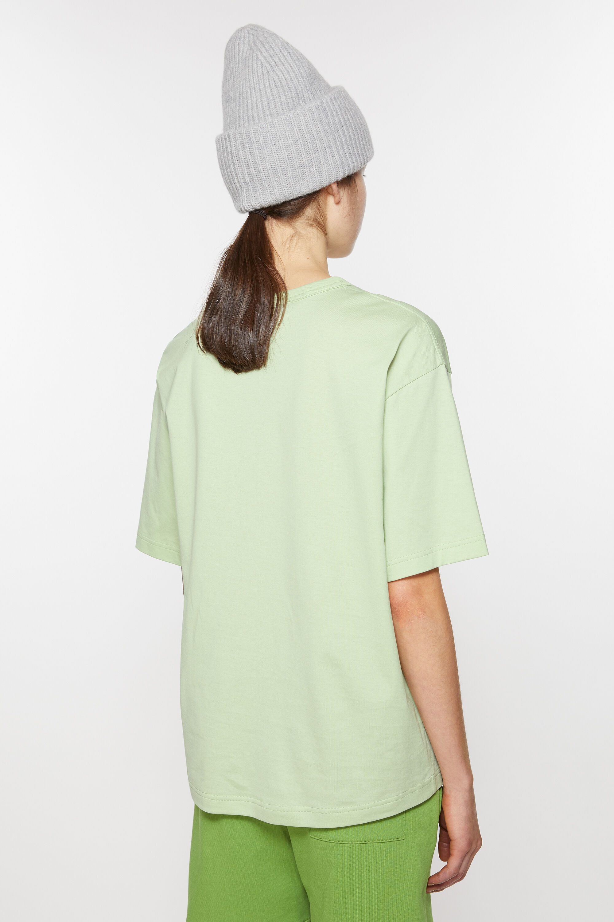 Crew neck t-shirt - Relaxed fit - Mint green - 3