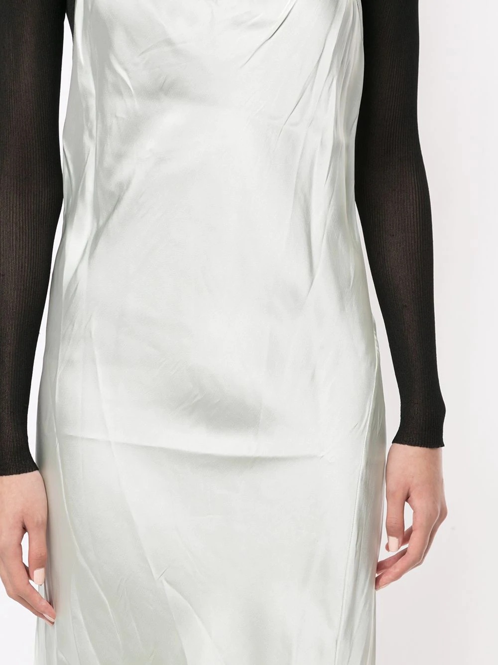 asymmetric slip dress - 5