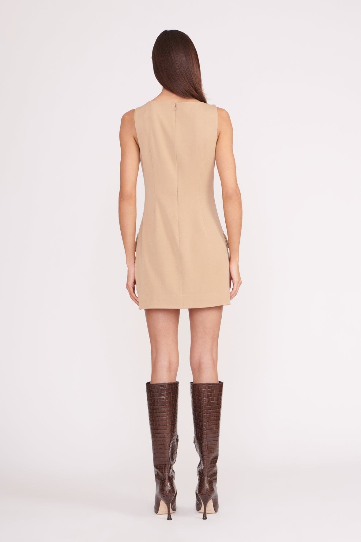 STAUD SHEILA DRESS CAMEL - 4