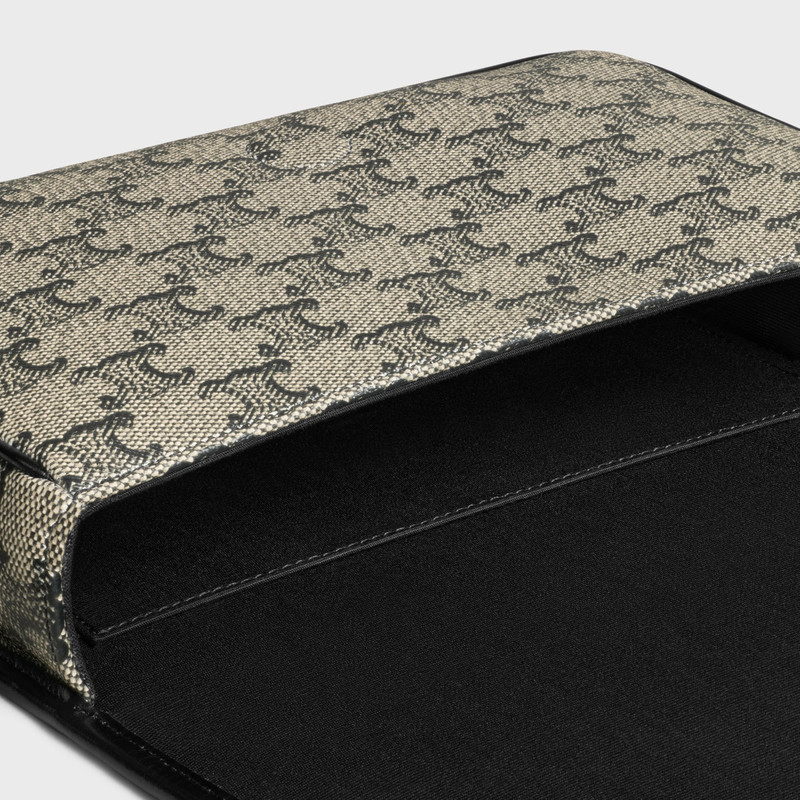 SMALL FOLCO MESSENGER in TRIOMPHE CANVAS AND CALFSKIN 4