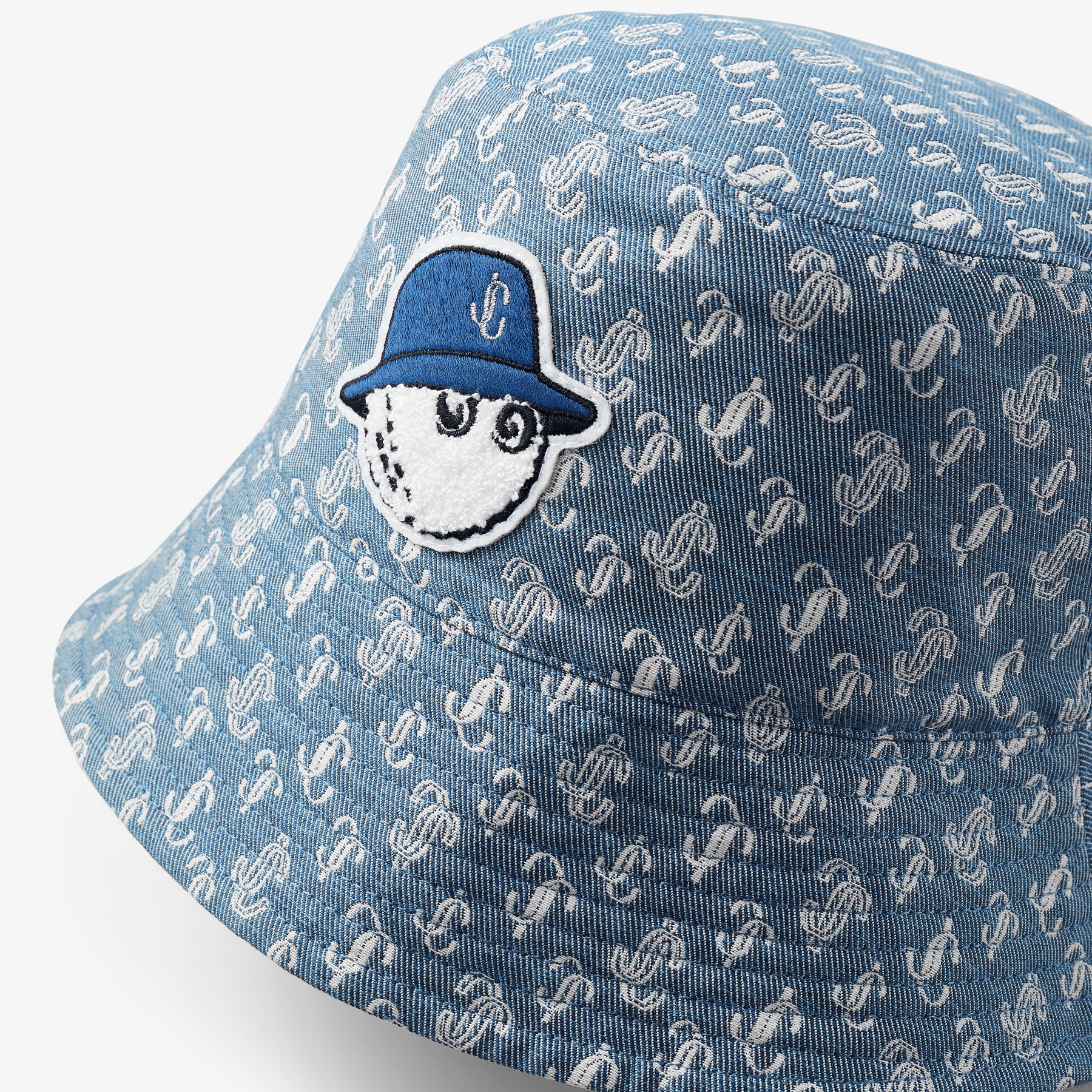 Jimmy Choo / Malbon Bucket Hat
Denim Monogram Bucket Hat - 4