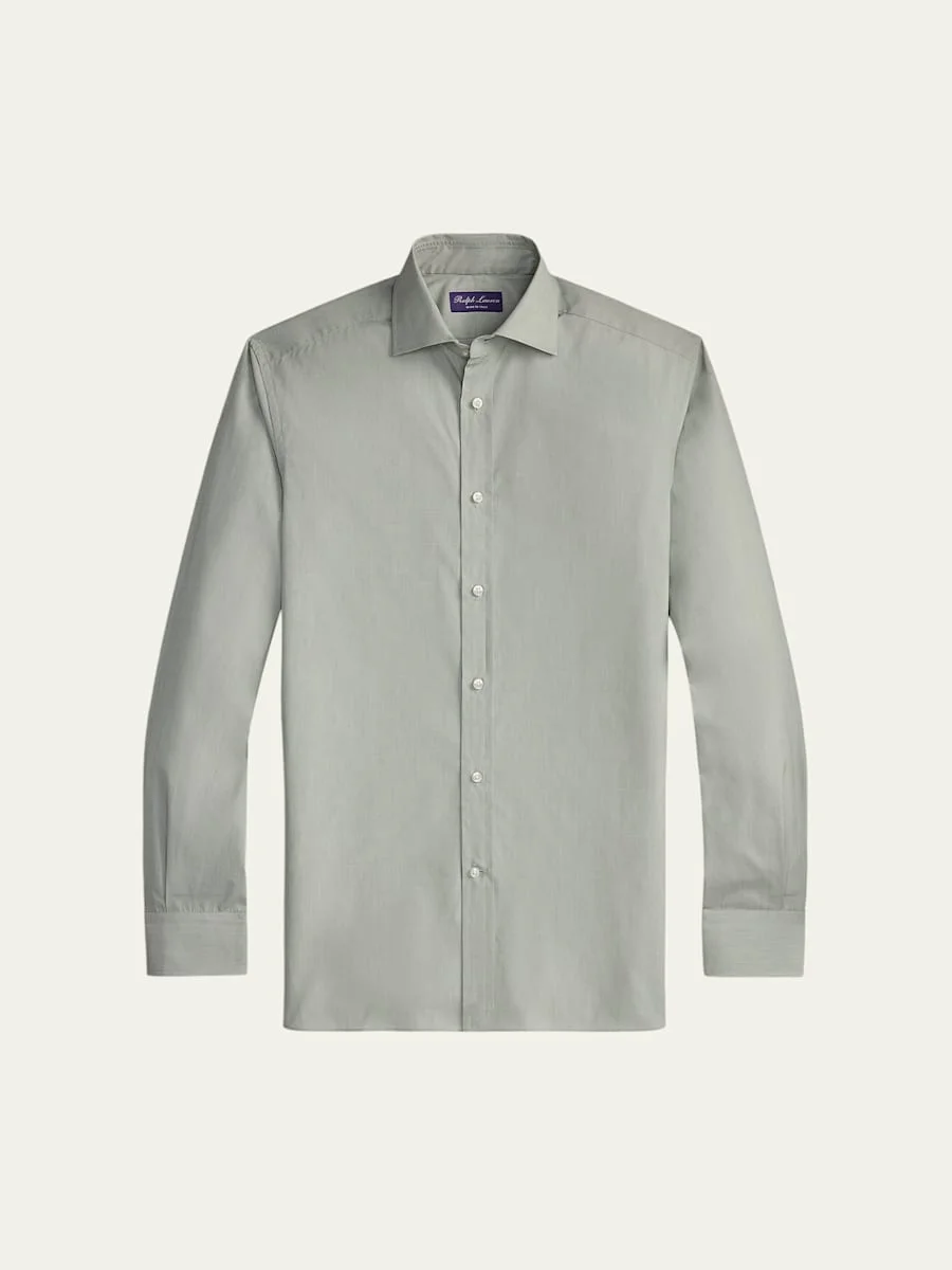Men's Cotton End-on-End Dress Shirt - 1