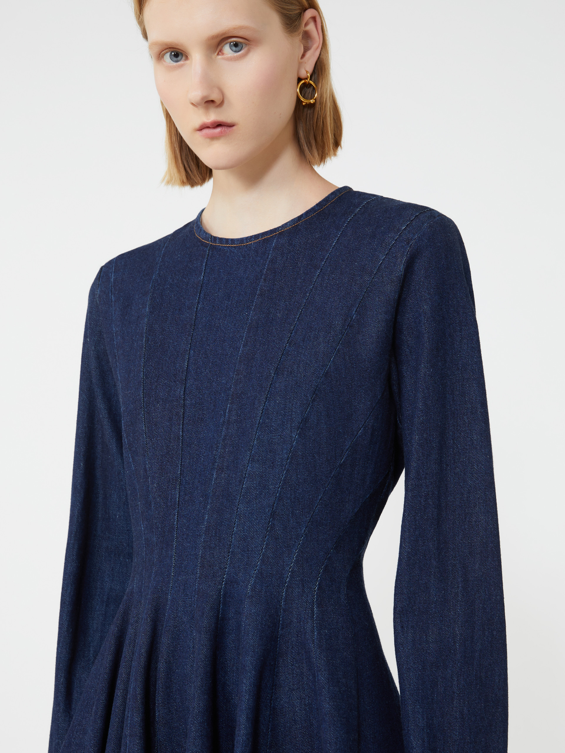 AEREO Blue denim mini dress - 5
