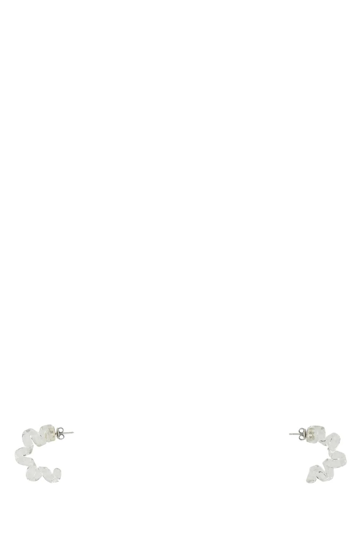 Bottega Veneta Women Transparent Glass Turn Earrings - 1