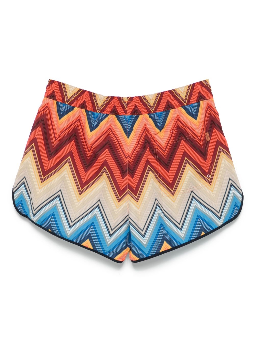 zigzag-print swim shorts - 2