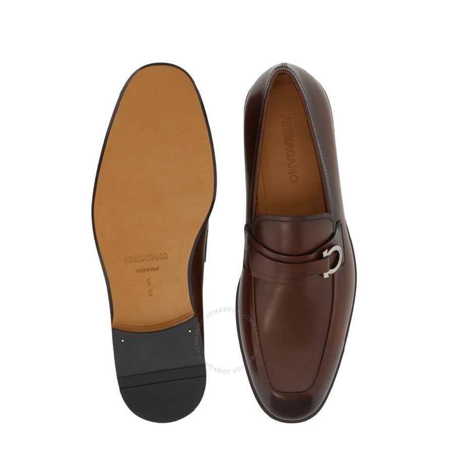 Ferragamo Gancini Ornament Leather Loafers - 3