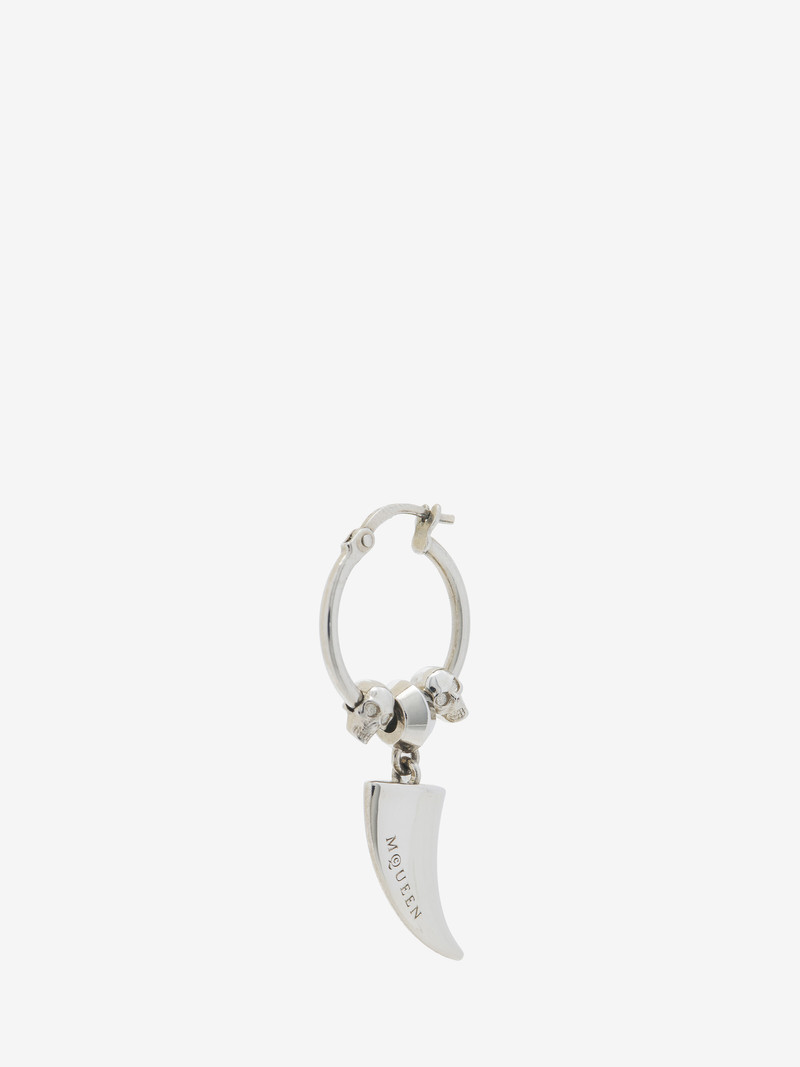 Alexander McQueen Tiger Claw Hoop Earring outlook