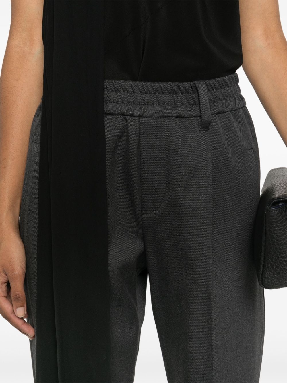 darted slim trousers - 5