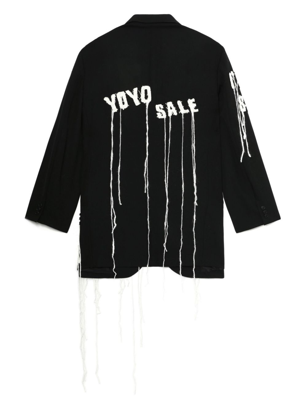 embroidered blazer - 6