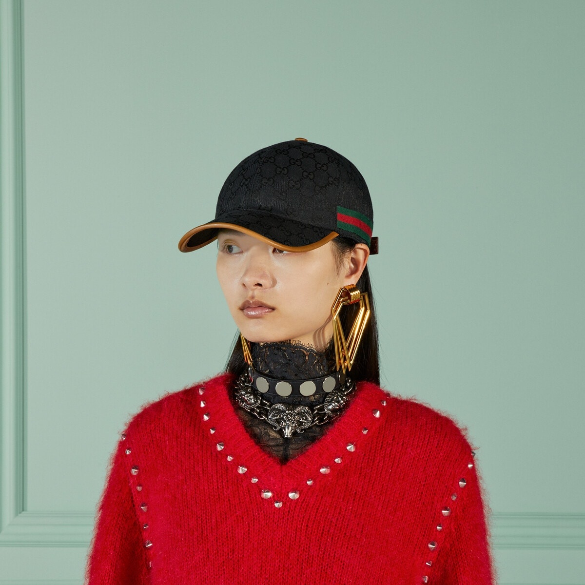 GG canvas baseball hat - 4