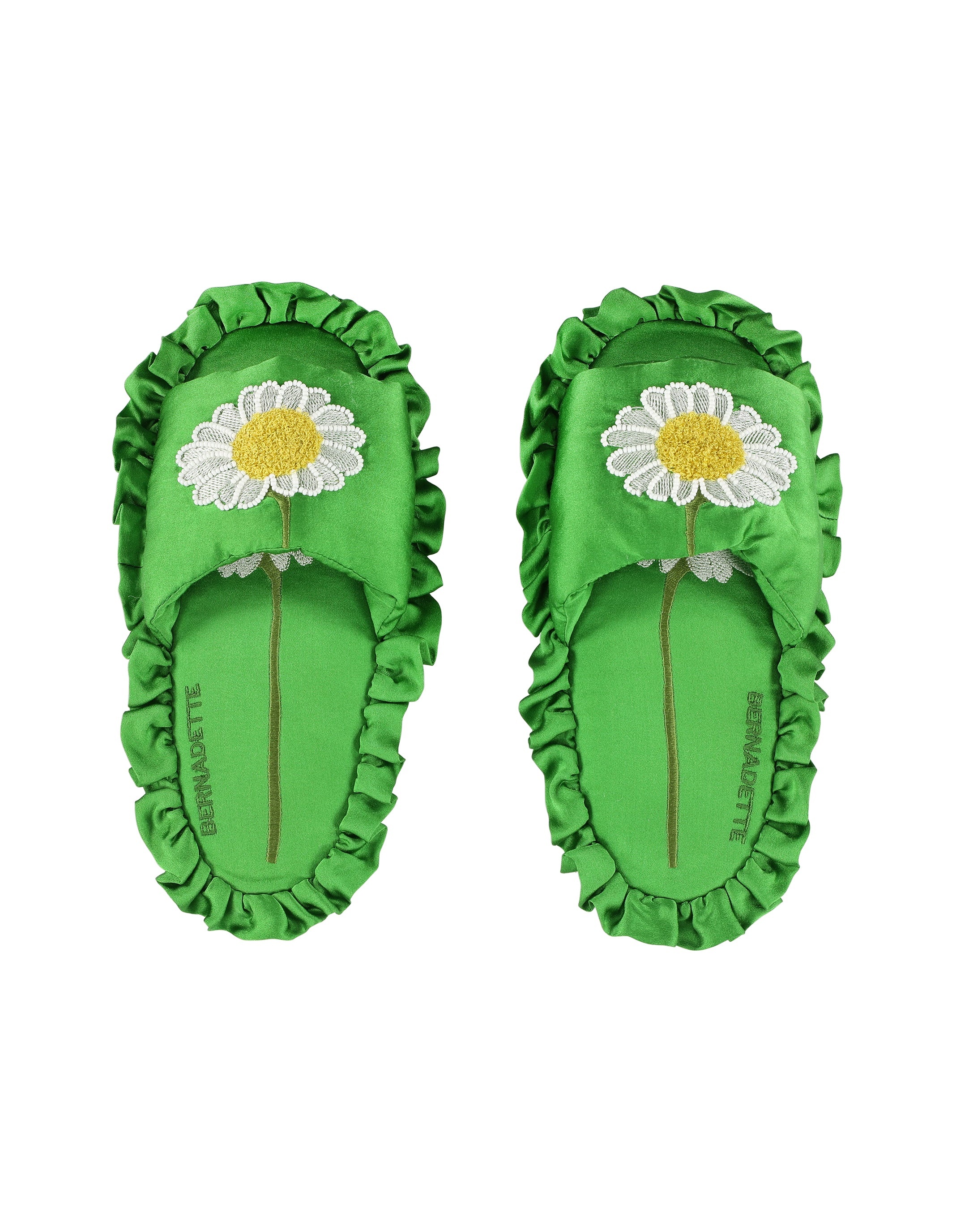 Silk Daisy Slippers - 1