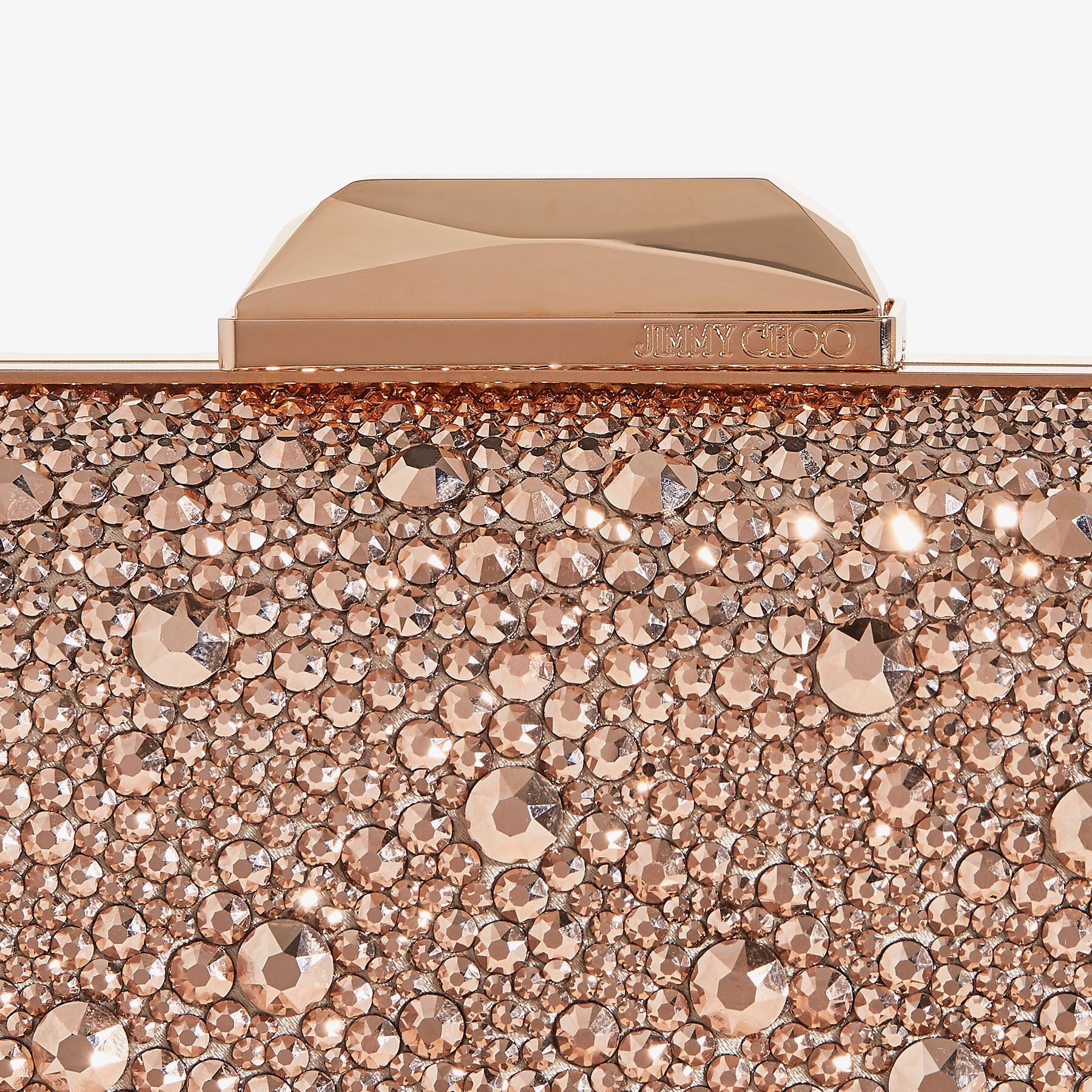 Cloud
Rose Gold Crystal Covered Clutch Bag - 4