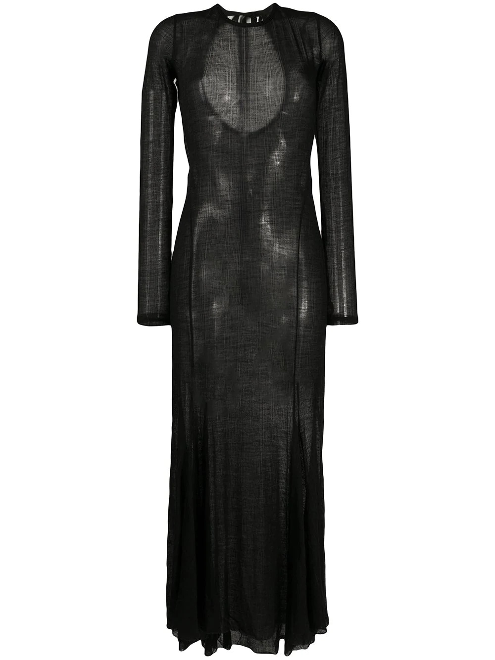 semi sheer maxi dress  - 1