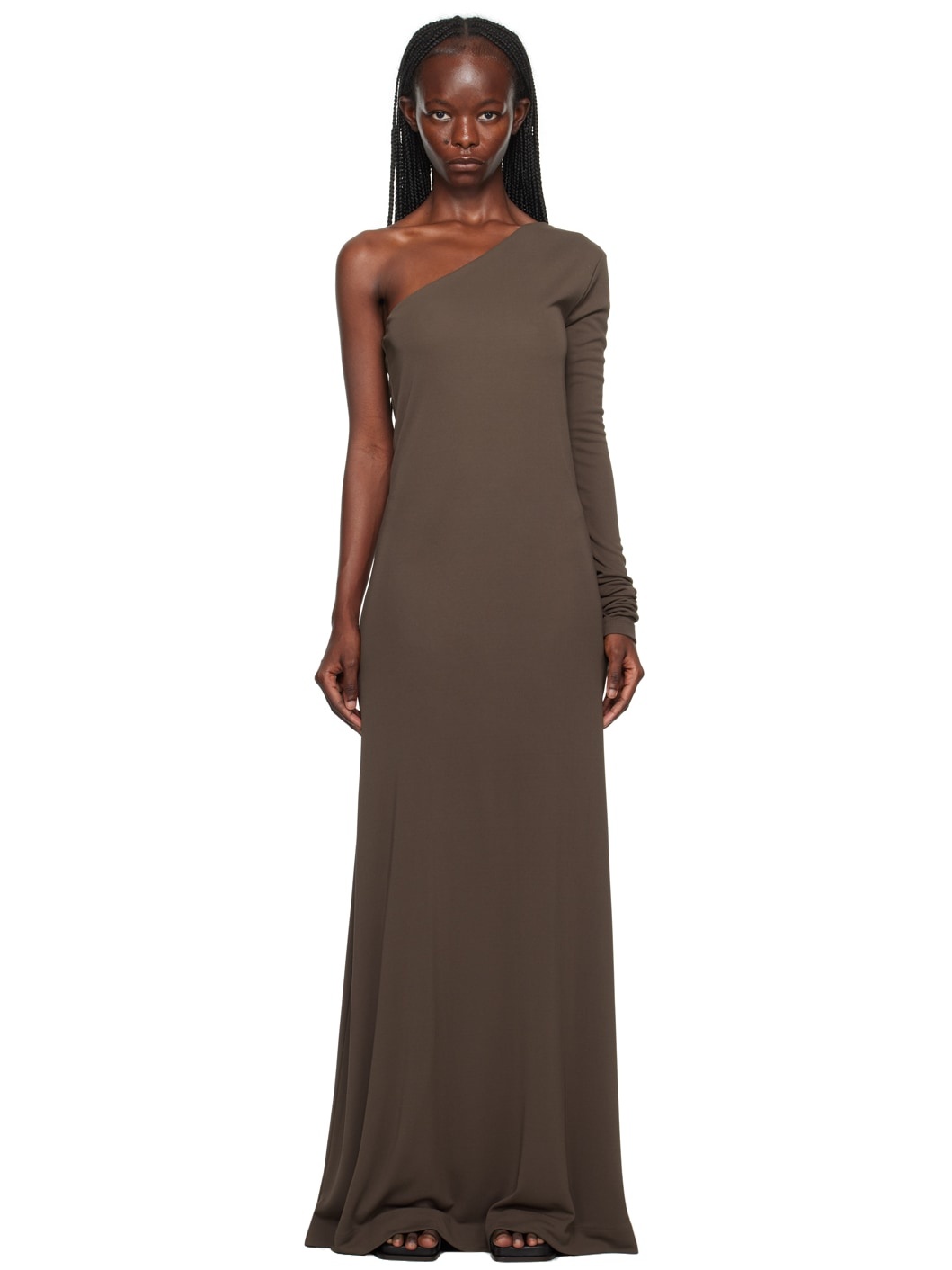 Brown Point Maxi Dress - 1