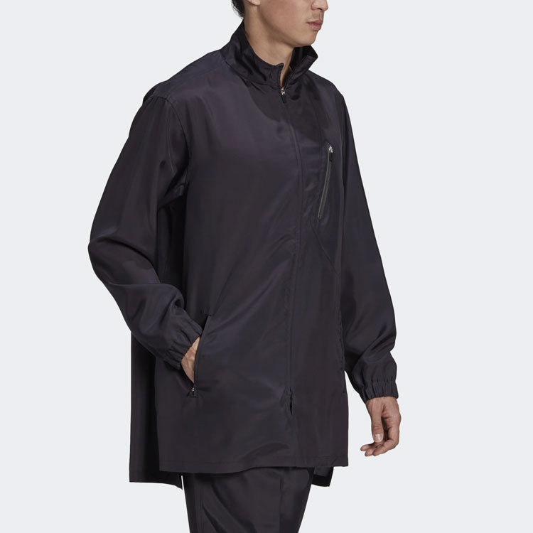 Men's Y-3 Stand Collar Zipper Casual Jacket Black GK4373 - 6
