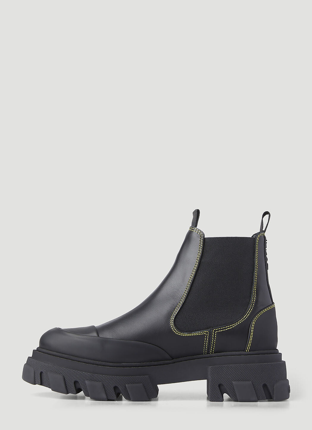 Ganni Women Stitch Cleated Low Chelsea Boots - 3