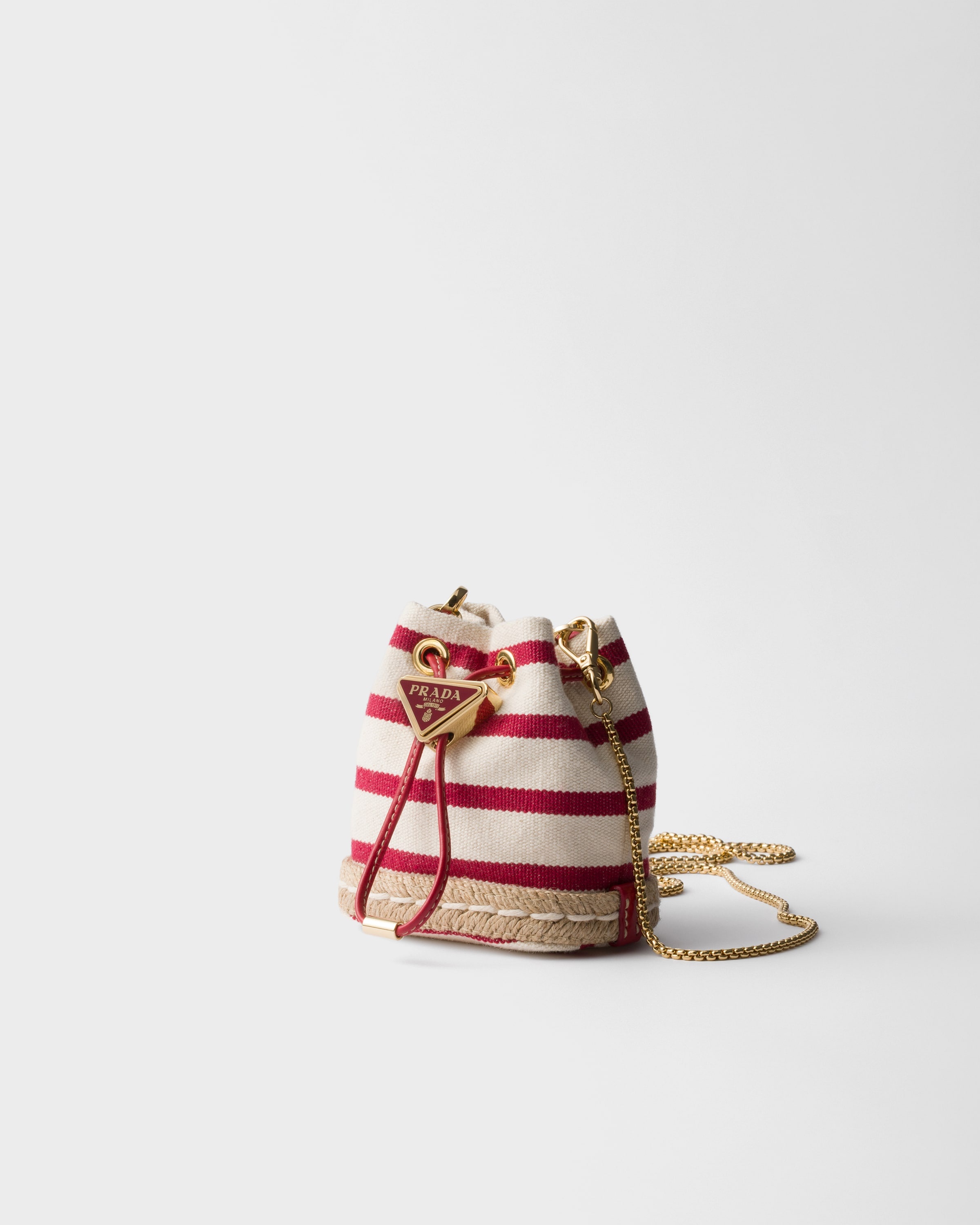 Striped fabric mini-pouch - 2