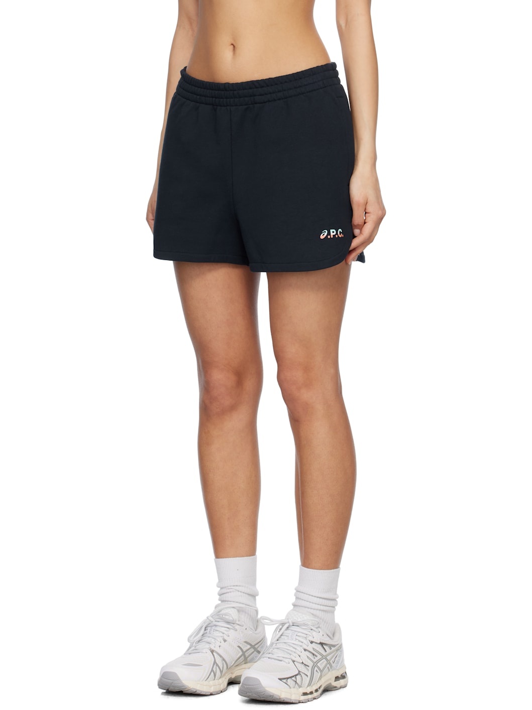 Navy ASICS Edition Rain Shorts - 4