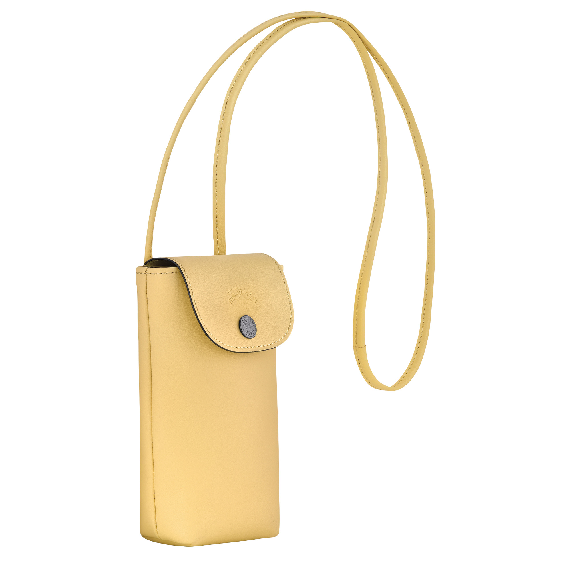 Le Pliage Xtra Phone case with leather lace Wheat - Leather - 3