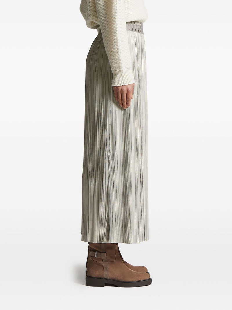 pleated logo-waistband skirt 3