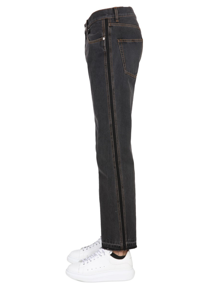 Alexander Mcqueen Men Raw Cut Jeans - 3