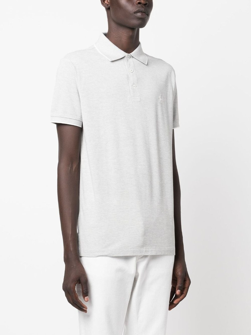 embroidered-logo cotton polo shirt 3
