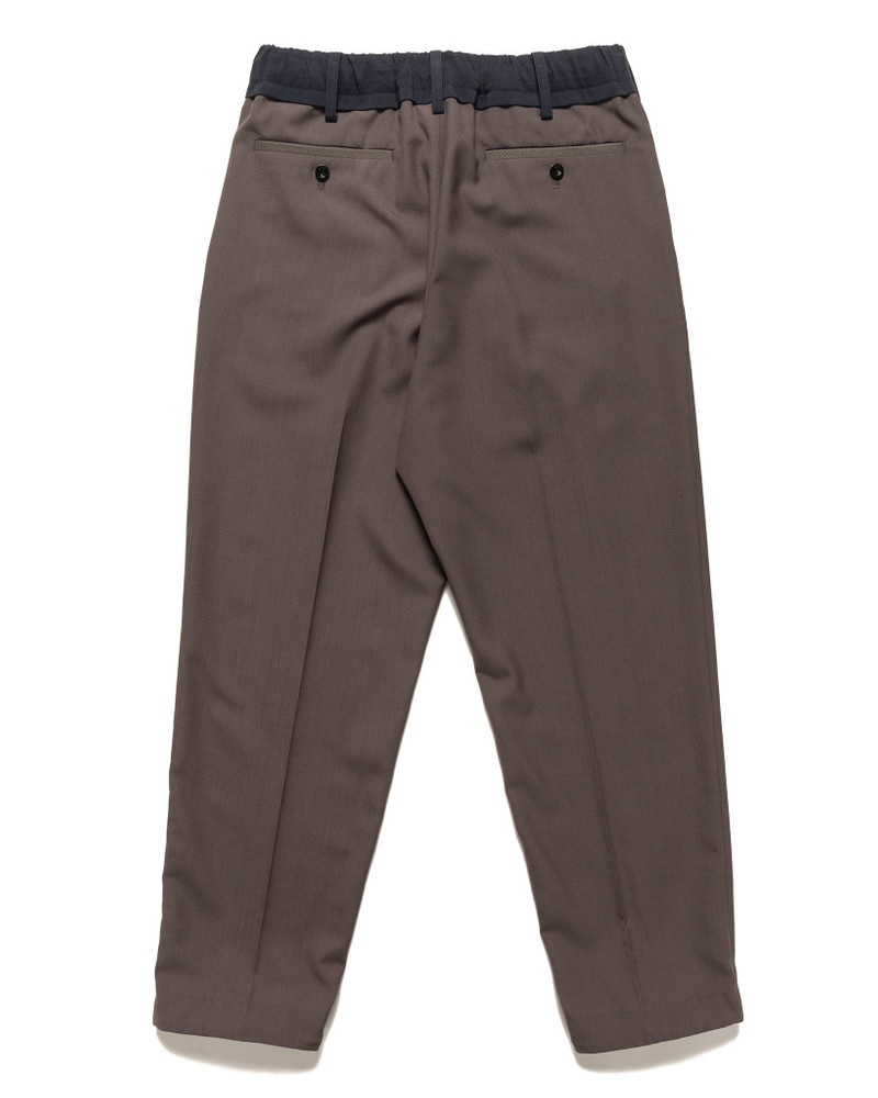 슬림 - Leg Pleated 컬러 블록 짠 Drawstring 바지 5