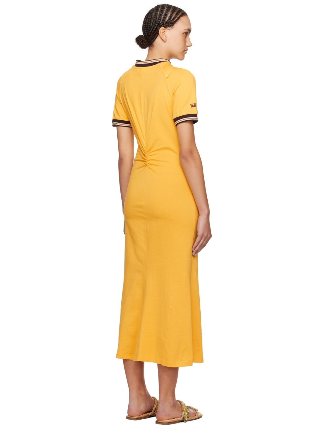 Yellow Wing Midi Dress - 3