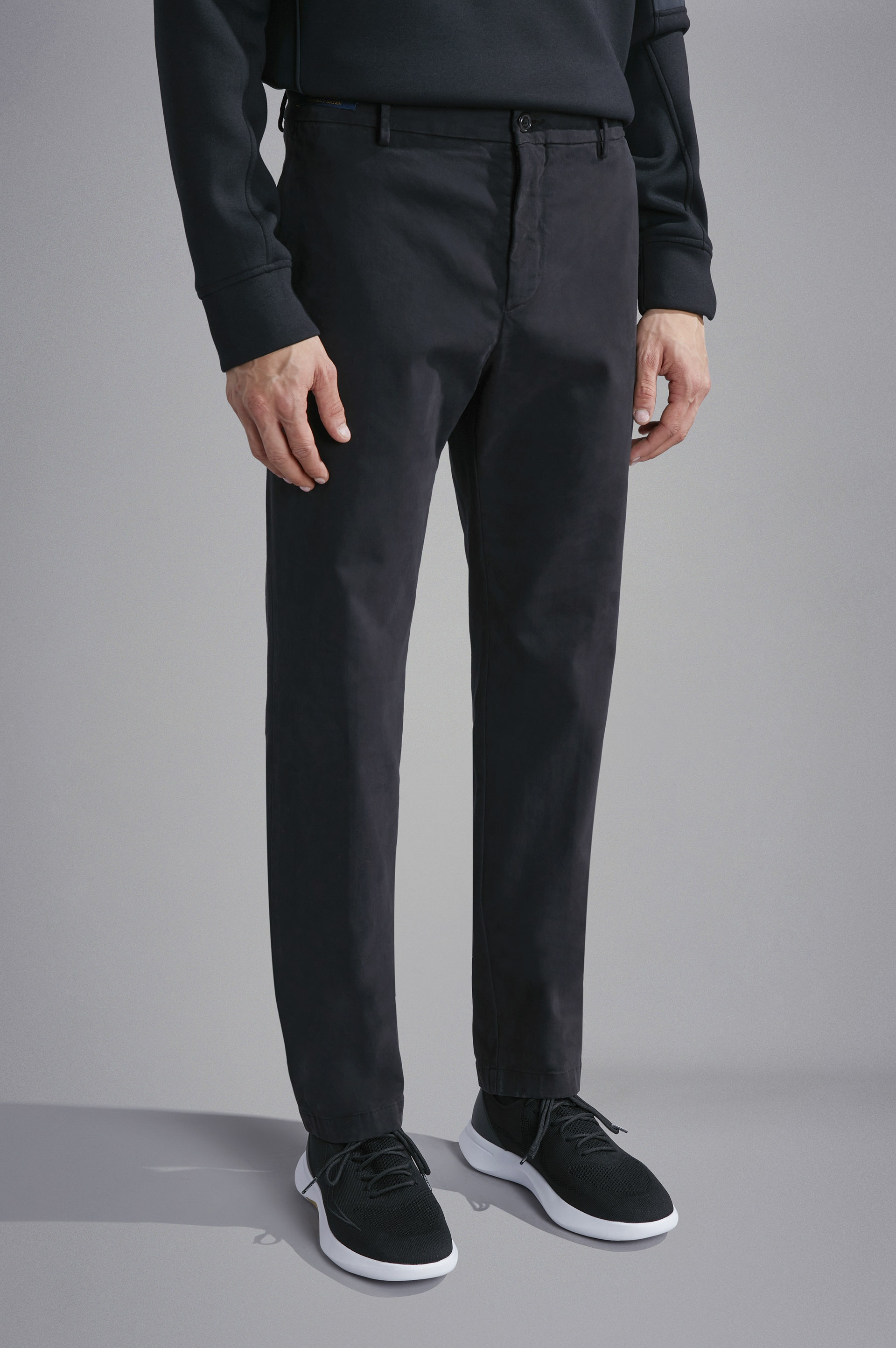 COTTON STRETCH CHINO TROUSERS - 6