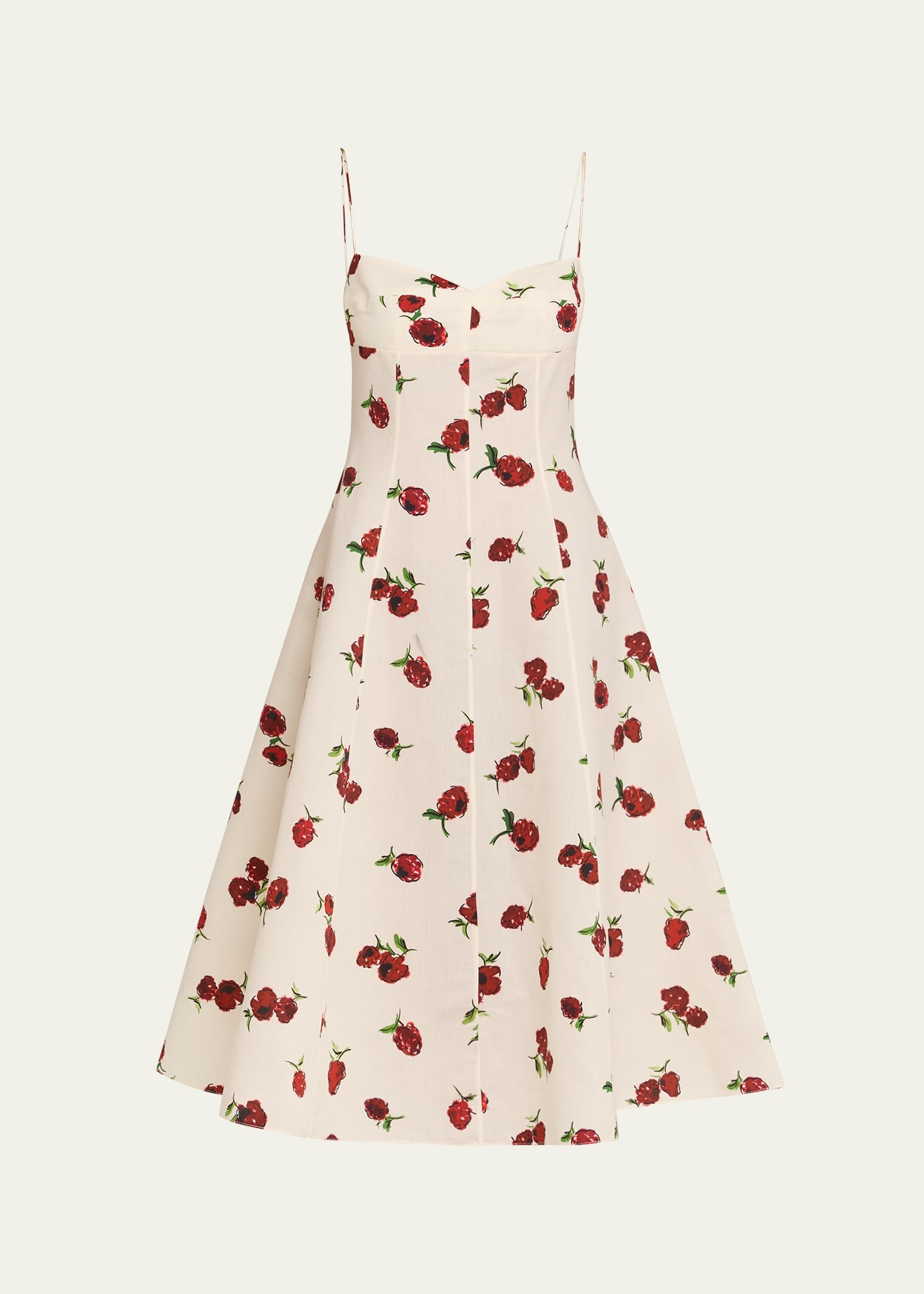 Isabella Floral Empire-Waist A-Line Midi Dress - 1