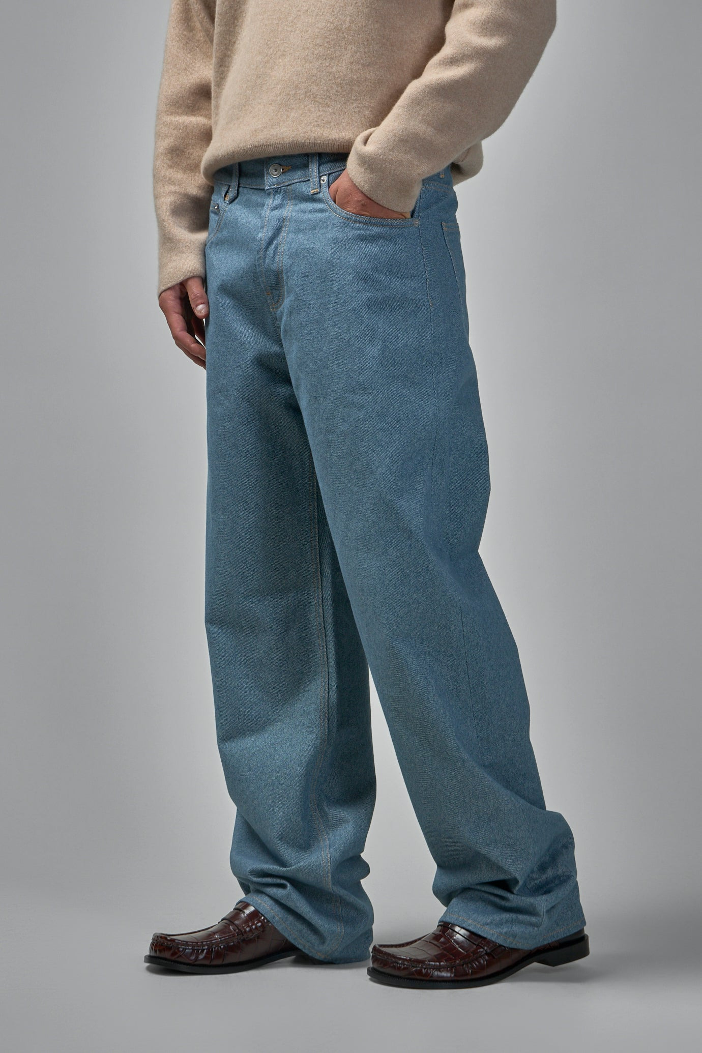 Straight Denim Jeans - 3