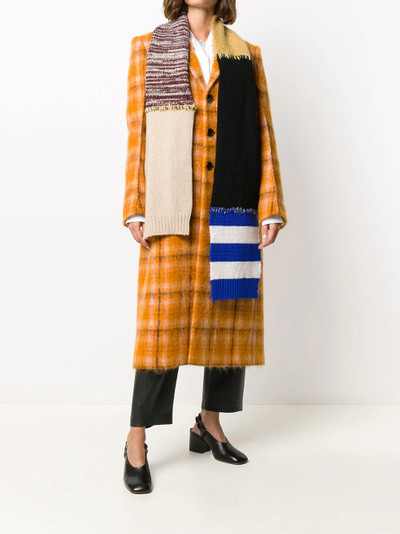 Marni patchwork knit scarf outlook