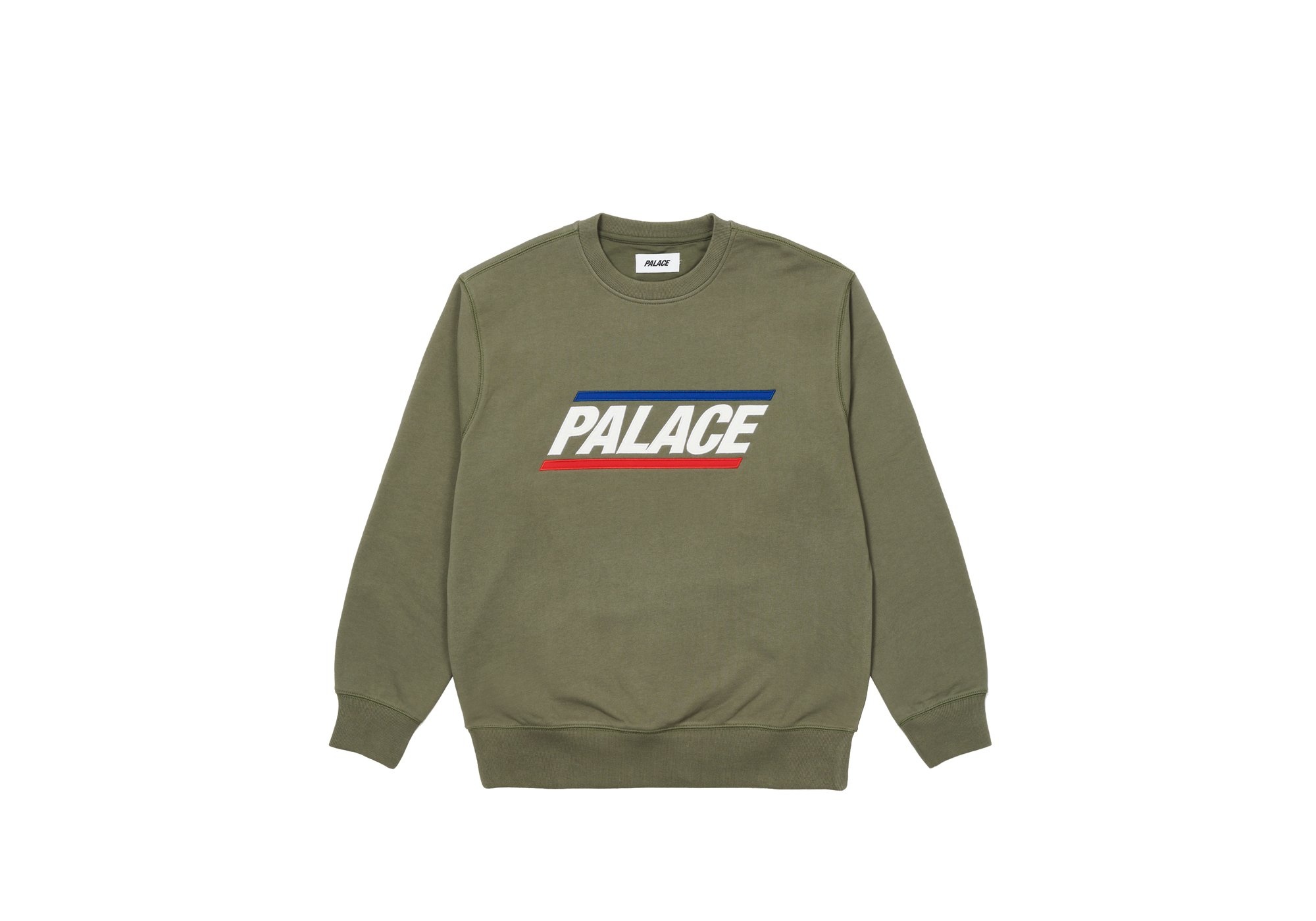 BASICS LOGO CREW OLIVE - 1