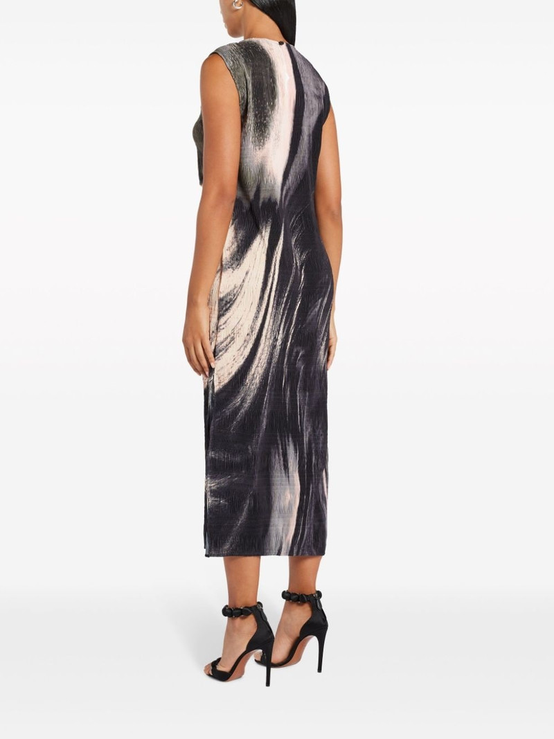 Evana watercolour-effect midi dress 4