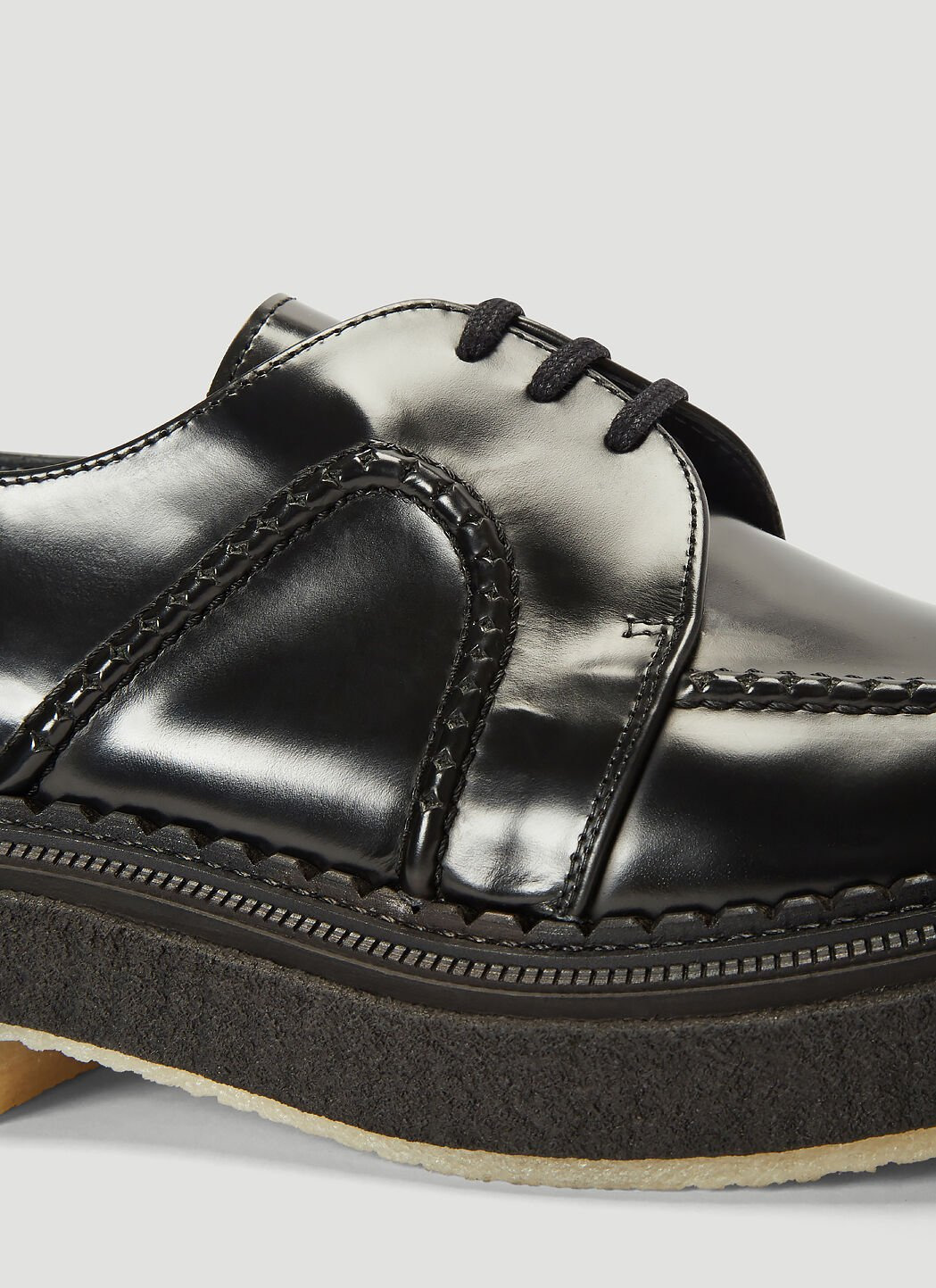 Leather Lace-Up Shoes - 5