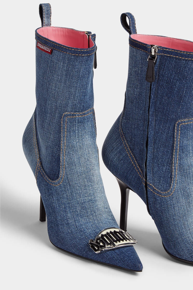 GOTHIC DSQUARED2 HEELED ANKLE BOOTS - 4