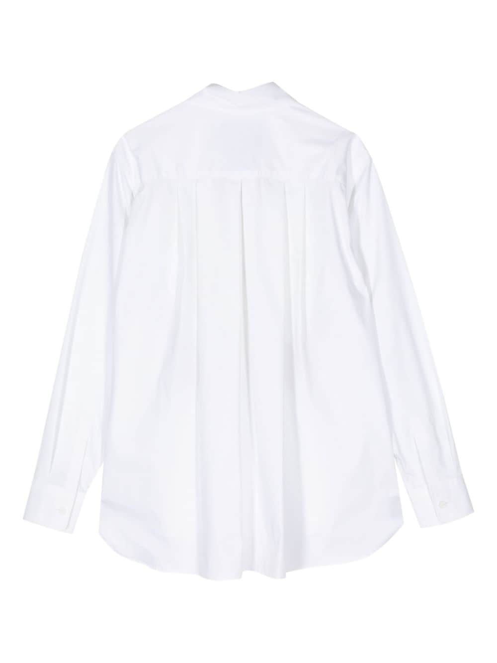 long-sleeve cotton-blend shirt - 2