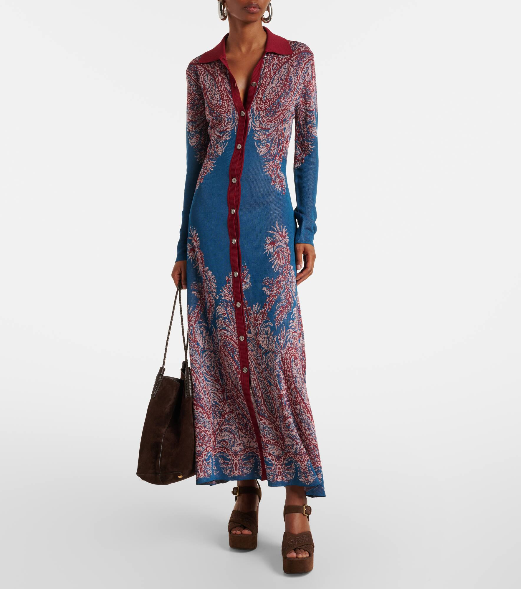 Paisley jersey shirtdress - 2
