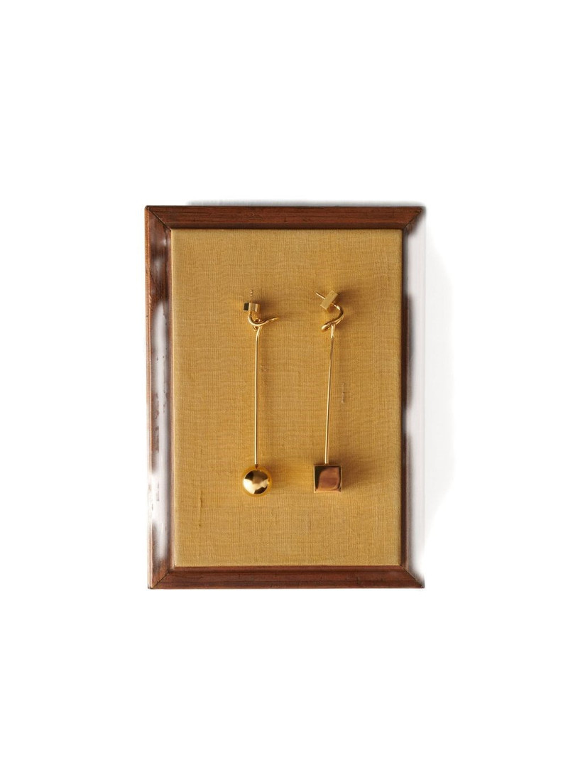JACQUEMUS Asymmetric pendant earrings outlook
