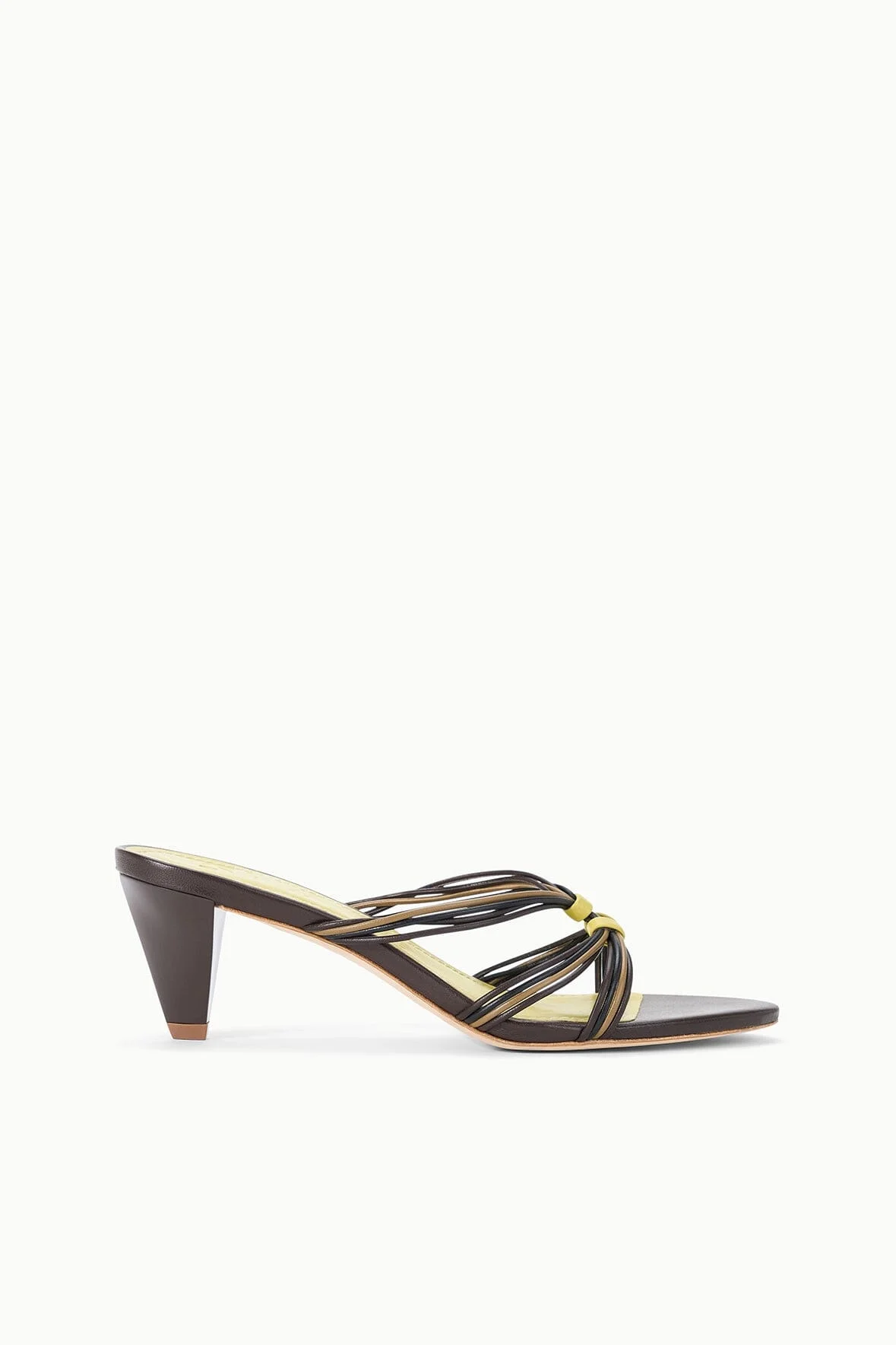 STAUD CARRIE MULE ESPRESSO CITRON - 1