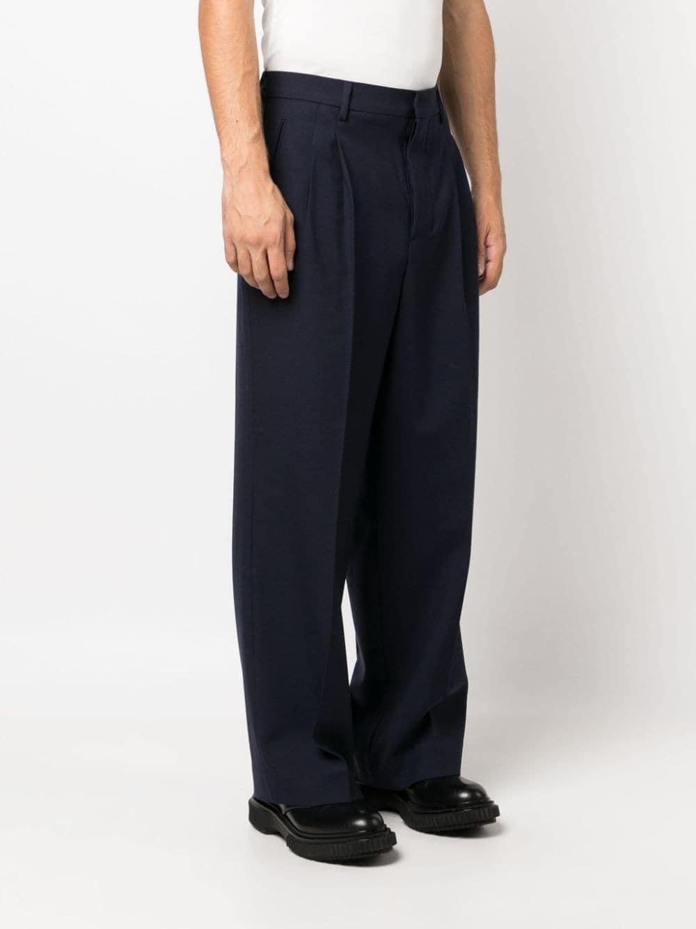 straight-leg tailored trousers - 3