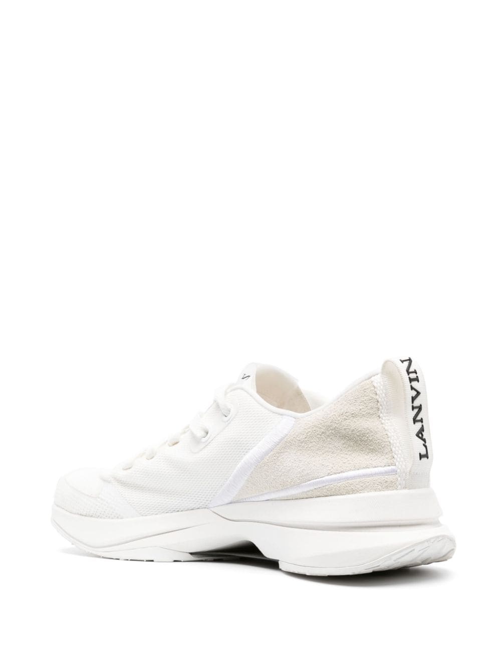 logo-detail mesh sneakers - 3
