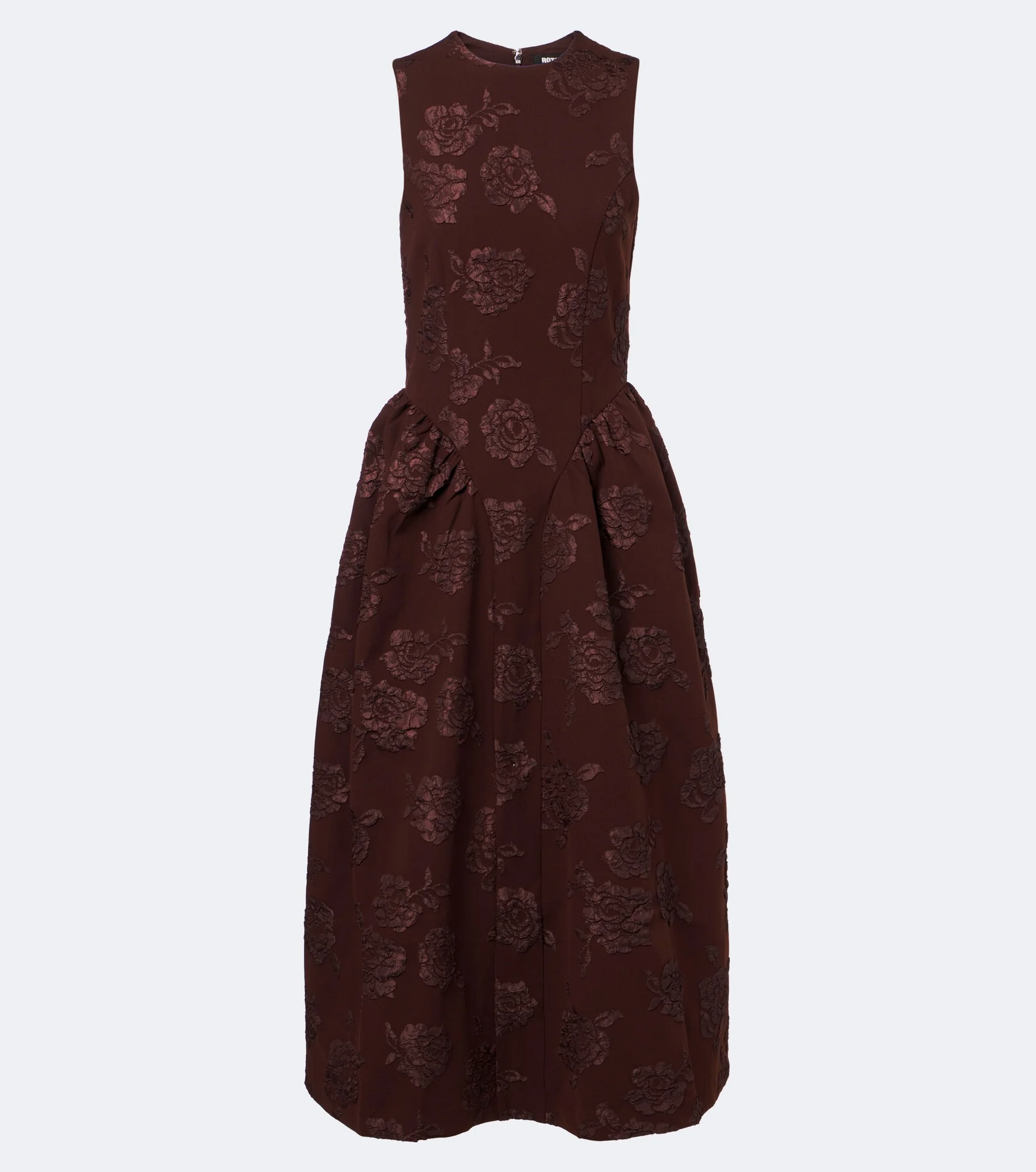 Floral jacquard midi dress - 1