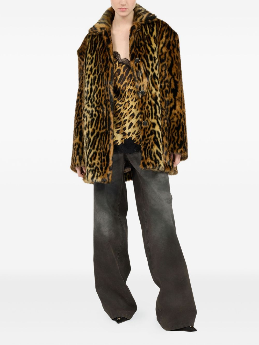 animal-print top - 2