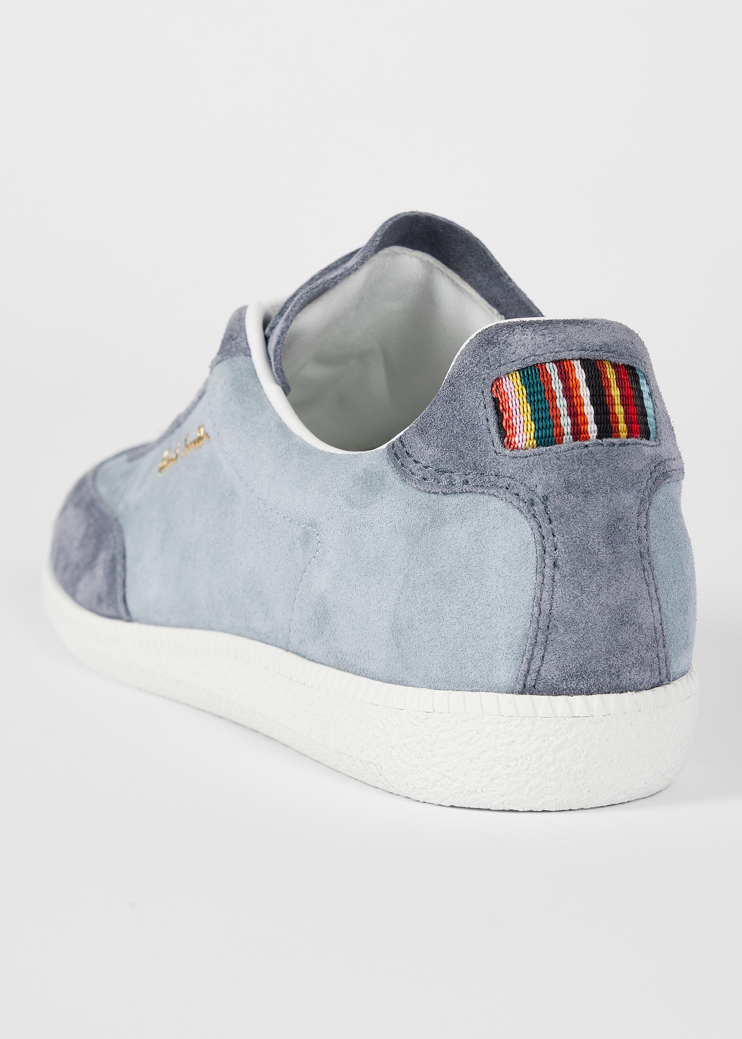 Women's Blue Leather 'Como' Trainers - 3