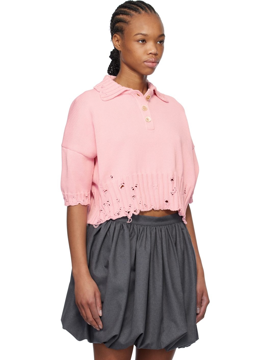 Pink Cotton Polo - 2