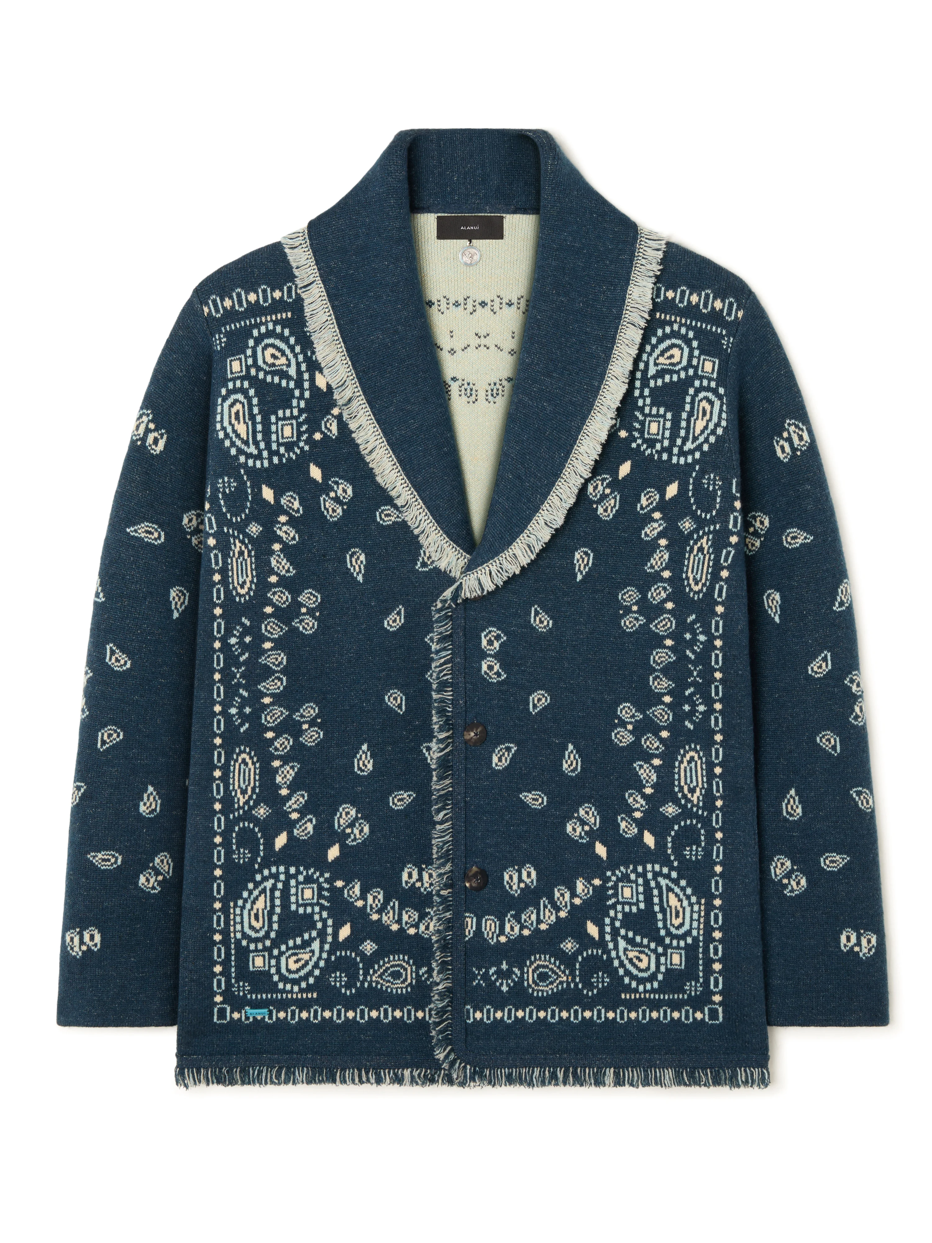 Bandana Jacquard Cardigan - 1