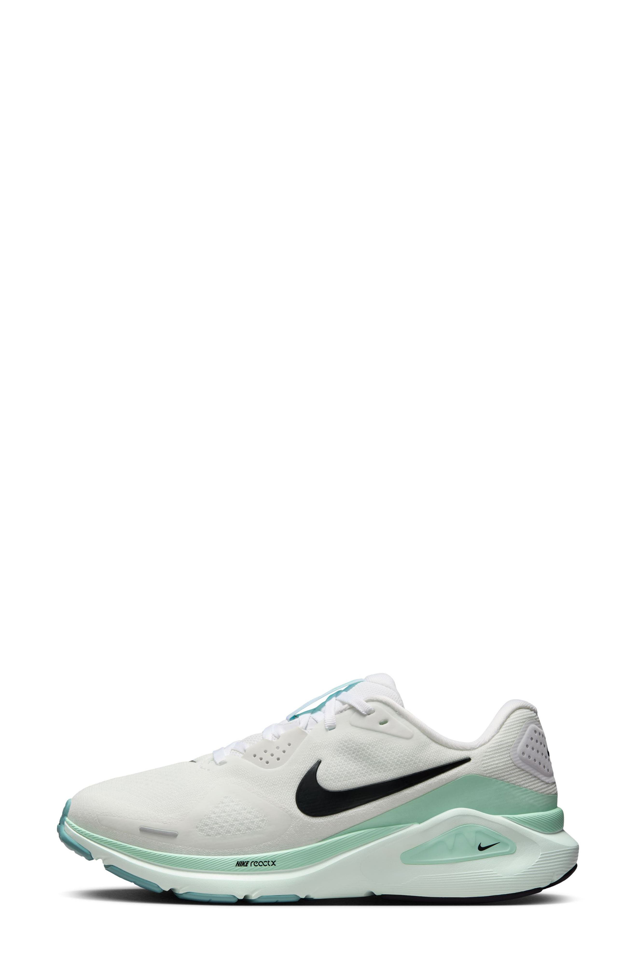 Nike Structure 26 SE Running Shoe in White/Black/Green/Mint at Nordstrom - 2