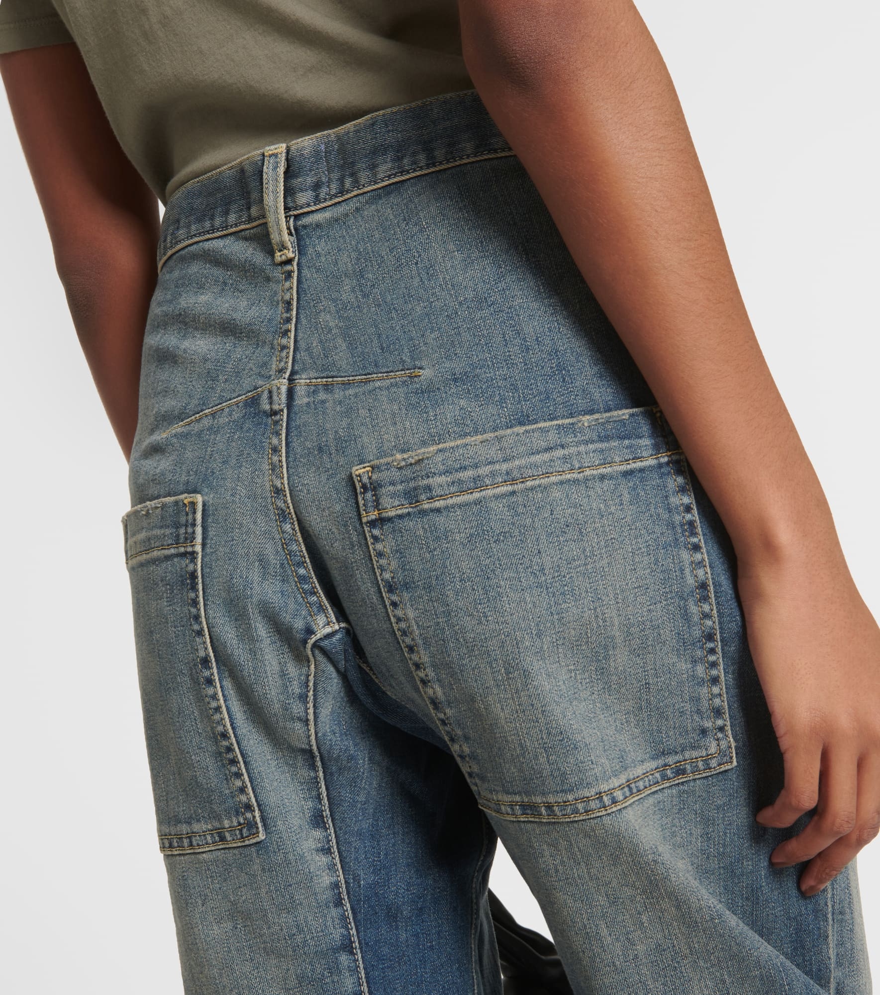 Shon high-rise wide-leg jeans - 4